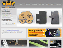 Tablet Screenshot of car-mats-factory.de